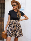 Graphic Print Belted Dress
