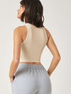 BASICS Mock Neck Crop Tank Top