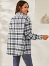 Plaid Print Drop Shoulder Shirt
