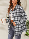Plaid Print Drop Shoulder Shirt