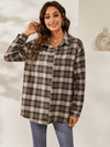 Plaid Print Drop Shoulder Shirt