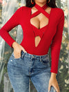 SXY Criss Cross Cut Out Bodysuit