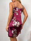 Floral Print Cami Satin Sleep Dress