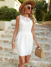 Solid Guipure Lace Dress