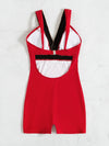 Contrast Trim One Piece Swimsuit