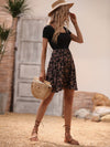 Floral Print Scoop Neck Dress