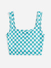 Checker Crop Tank Top