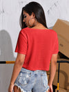 Waffle Knit Crop Top