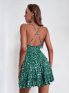 Ditsy Floral Criss Cross Backless Cami Dress