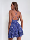 Ditsy Floral Criss Cross Backless Cami Dress