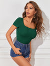 Cap Sleeve Solid Tee