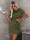 Twist Front Cut Out Dress