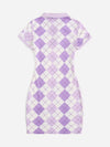 Argyle Pattern Polo Dress