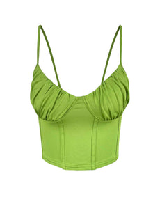  Ruched Bust Seam Front Cami Top