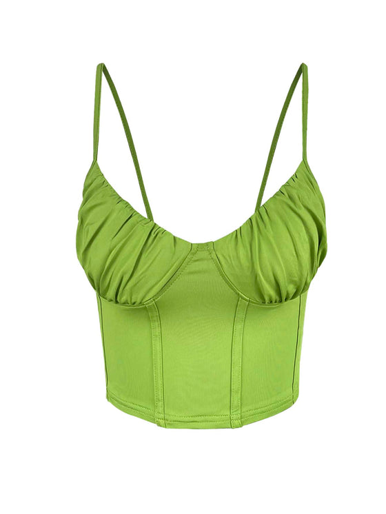 Ruched Bust Seam Front Cami Top