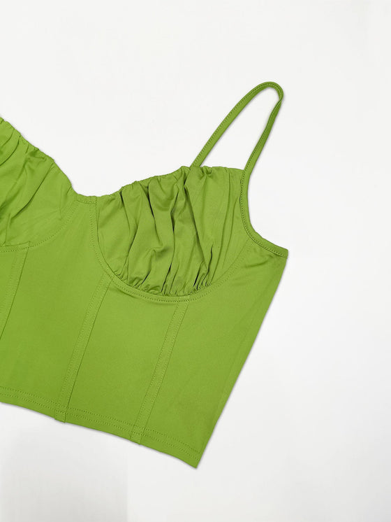 Ruched Bust Seam Front Cami Top