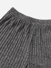 3 Sets Marled Rib Knit Lounge Set