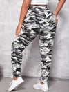 SXY Plus Camo Print Tie Front Pants