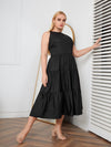 Plus Ruffle Hem Smock Dress