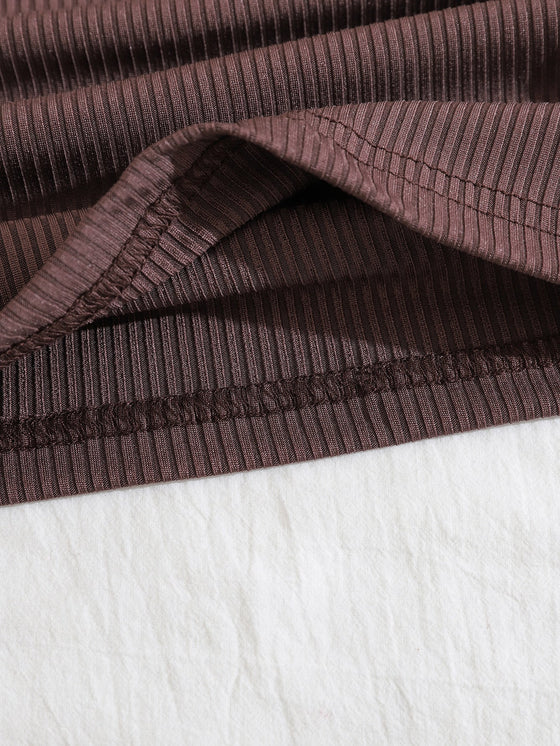 Drawstring Side Crop Tank Top