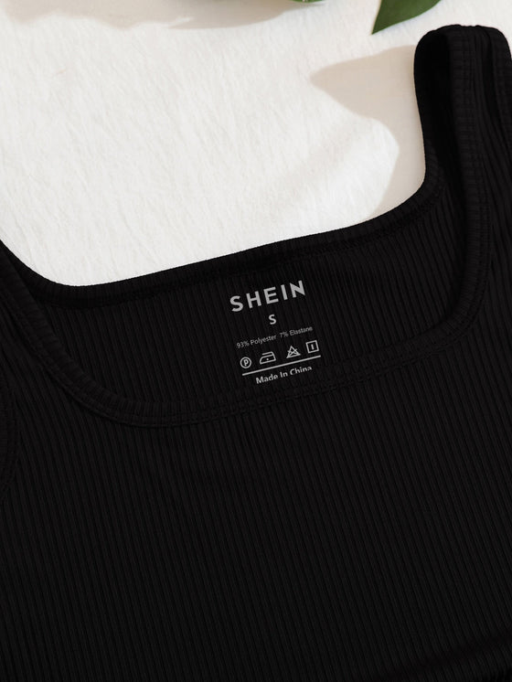 Drawstring Side Crop Tank Top