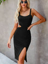 Cut Out Side Split Thigh Cami Dress