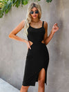 Cut Out Side Split Thigh Cami Dress