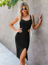 Cut Out Side Split Thigh Cami Dress