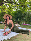 Knot Backless Maxi Cami Dress