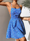 PETITE Ditsy Floral Crisscross Tie Backless Cami Dress