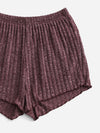 Solid Button Front Lettuce Trim Cami Top Shorts Lounge Set