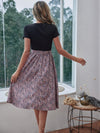 Ditsy Floral Belted A line Dress