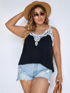 Plus Guipure Lace Panel Cami Top