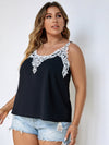 Plus Guipure Lace Panel Cami Top