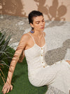 Button Through Lace Cami Dress