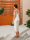 Button Through Lace Cami Dress