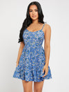 PETITE Ditsy Floral Ruffle Hem Cami Dress