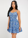 PETITE Ditsy Floral Ruffle Hem Cami Dress