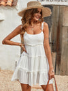 Swiss Dot Frill Trim Cami Dress