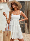 Swiss Dot Frill Trim Cami Dress