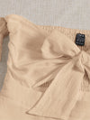 Off Shoulder Tie Front Wrap Hem Dress
