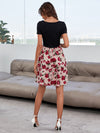 Floral Print Scoop Neck Dress