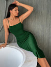 Solid Ruched Bodycon Dress