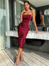 Solid Ruched Bodycon Dress