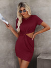 Twist Front Cut Out Dress