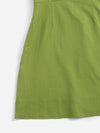 Puff Sleeve Zip Side Dress