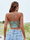Criss Cross Guipure Lace Cami Top
