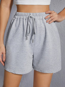  Drawstring Waist Track Shorts