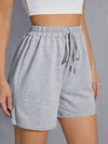 Drawstring Waist Track Shorts