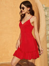 Ruffle Hem Cami Dress